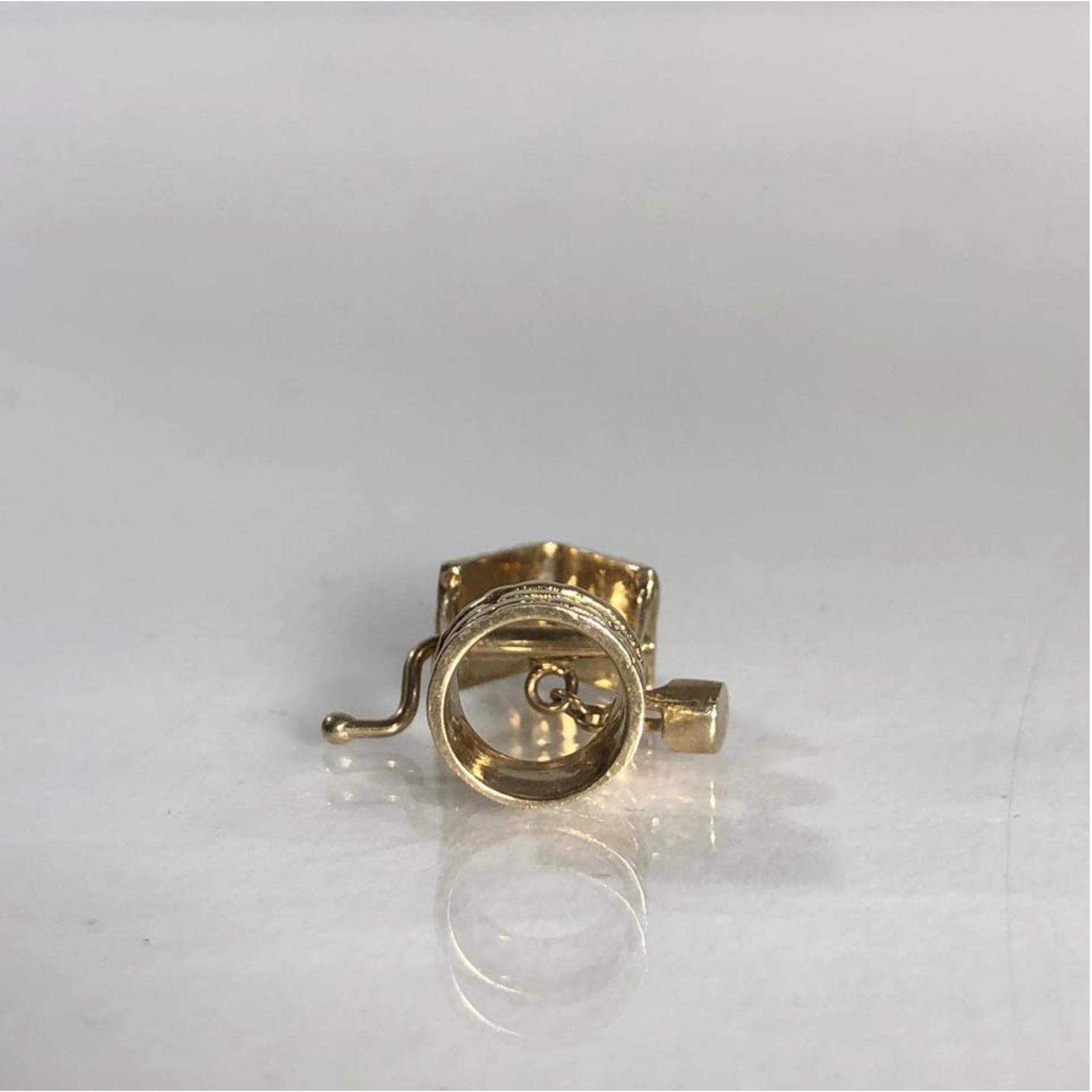 Condition - Very good

SKU - 1043.3

Original Retail - $185

Dimensions - .75 x .4 x .4; 2.5 grams

Material - 14k Yellow Gold

Additional Information - Please note this item is for the bucket charm alone.