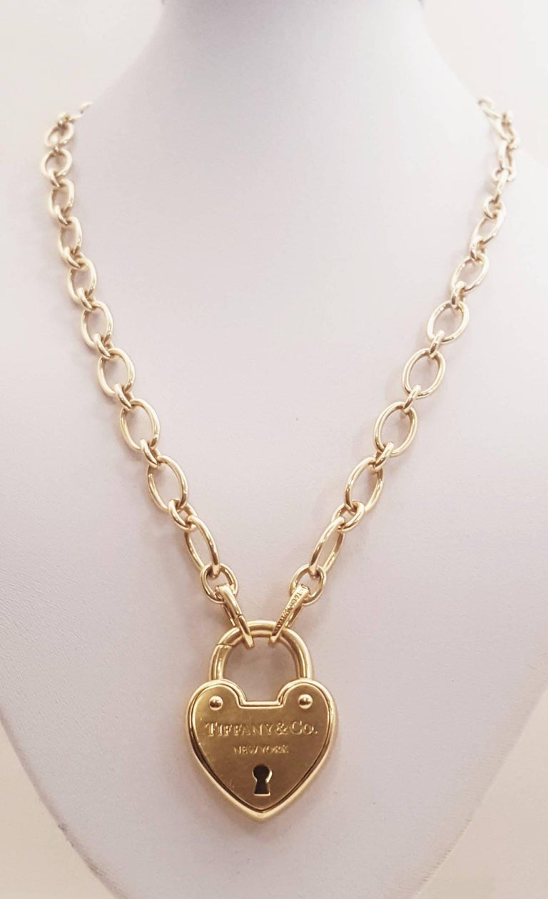 chain tiffany lock necklace