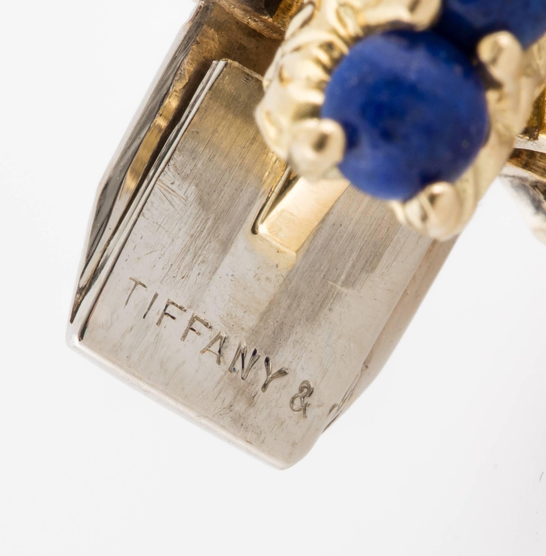 Bead Tiffany & Co. 18K Gold Link Bracelet with Lapis