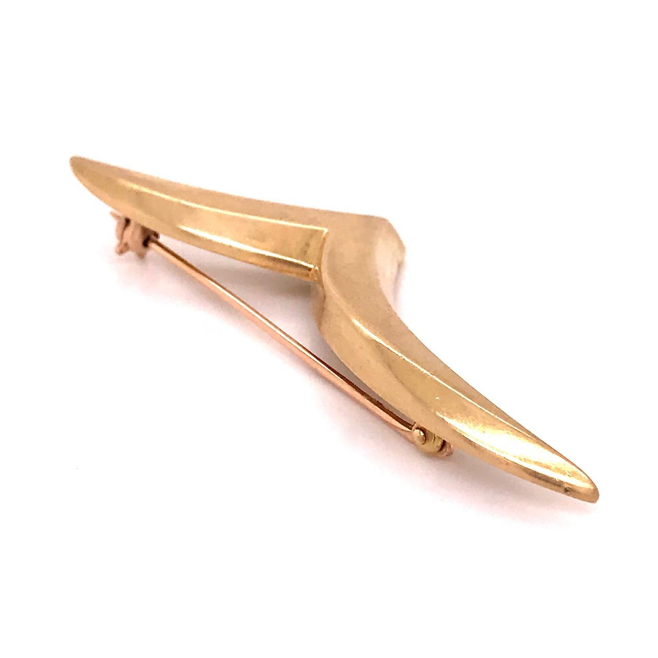 Tiffany & Co. 18 Karat Modern Gold Seagull Brooch or Pin 1