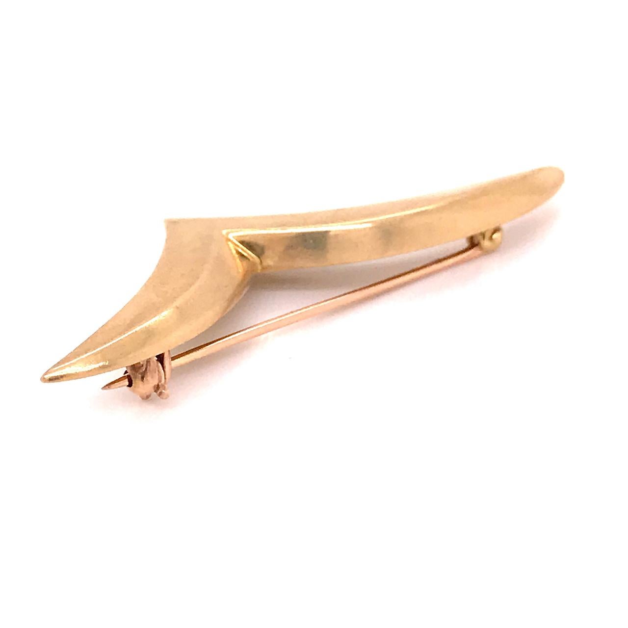Tiffany & Co. 18 Karat Modern Gold Seagull Brooch or Pin 3