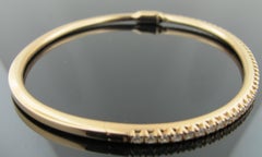 Tiffany & Co. 18 Karat Rose Gold and Diamond Bangle, 3.05 Carat