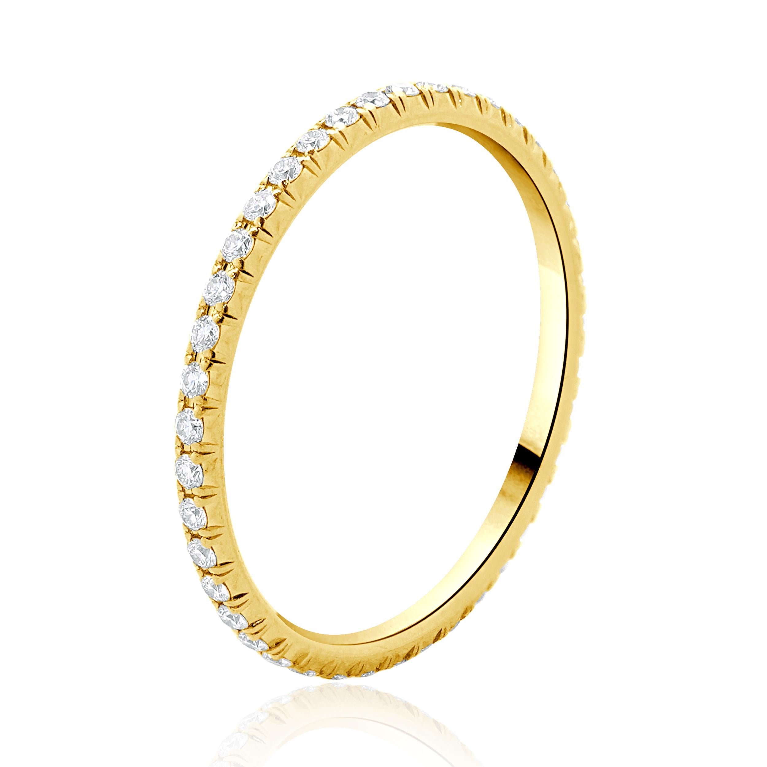 Eternity-Ring von Tiffany & Co. aus 18 Karat Roségold mit Diamant Soleste (Rundschliff) im Angebot