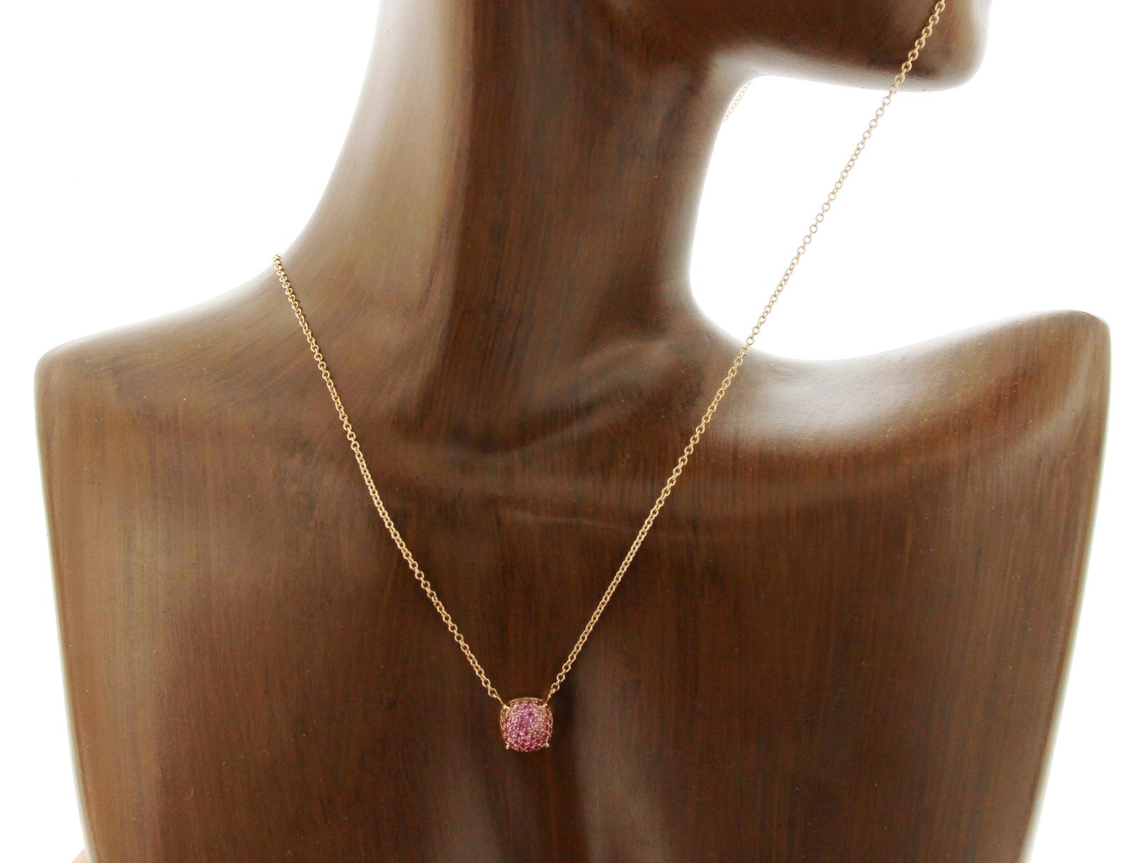 Round Cut Tiffany & Co. 18 Karat Rose Gold Paloma Picasso Sugar Stacks Necklace