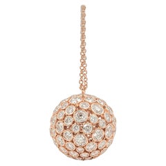 Tiffany & Co. Pendentif à prisme en or rose 18 carats avec diamants ronds