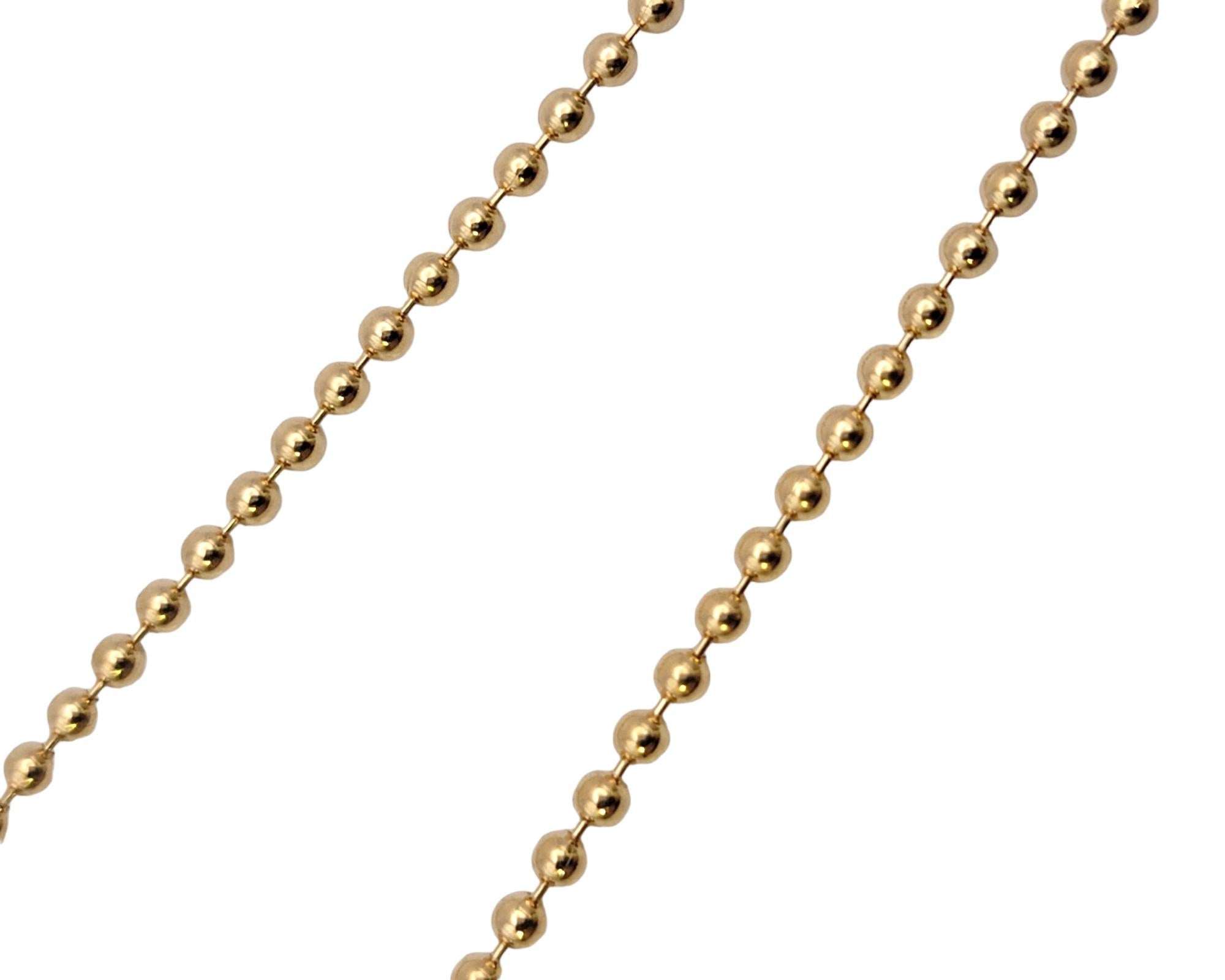Tiffany & Co. 18 Karat Rose Gold T & Co. Makers Vertical Bar Pendant Necklace 4