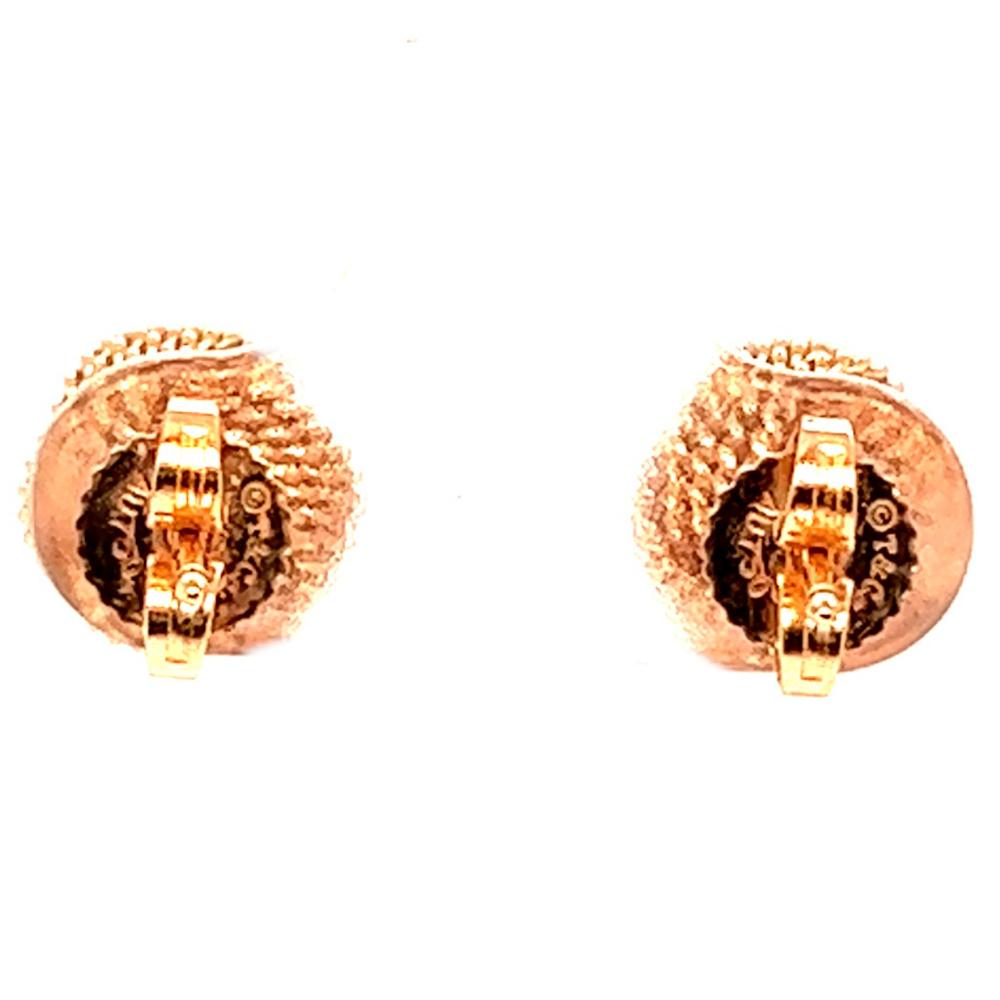 Contemporary Tiffany & Co 18 Karat Rose Gold Tiffany Twist Knot Earrings