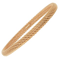 Somerset-Armreif von Tiffany & Co. aus 18 Karat Roségold mit gewebtem Mesh