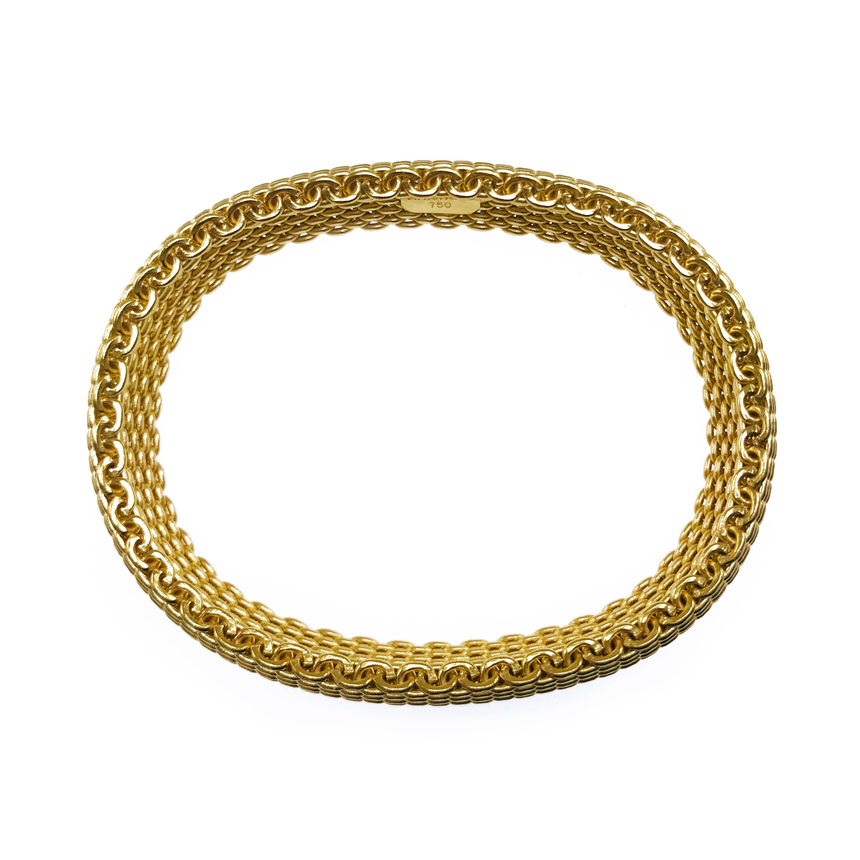 tiffany gold mesh bracelet