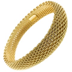 Tiffany & Co. 18 Karat Somerset Gold Mesh Bracelet, Circa 1995