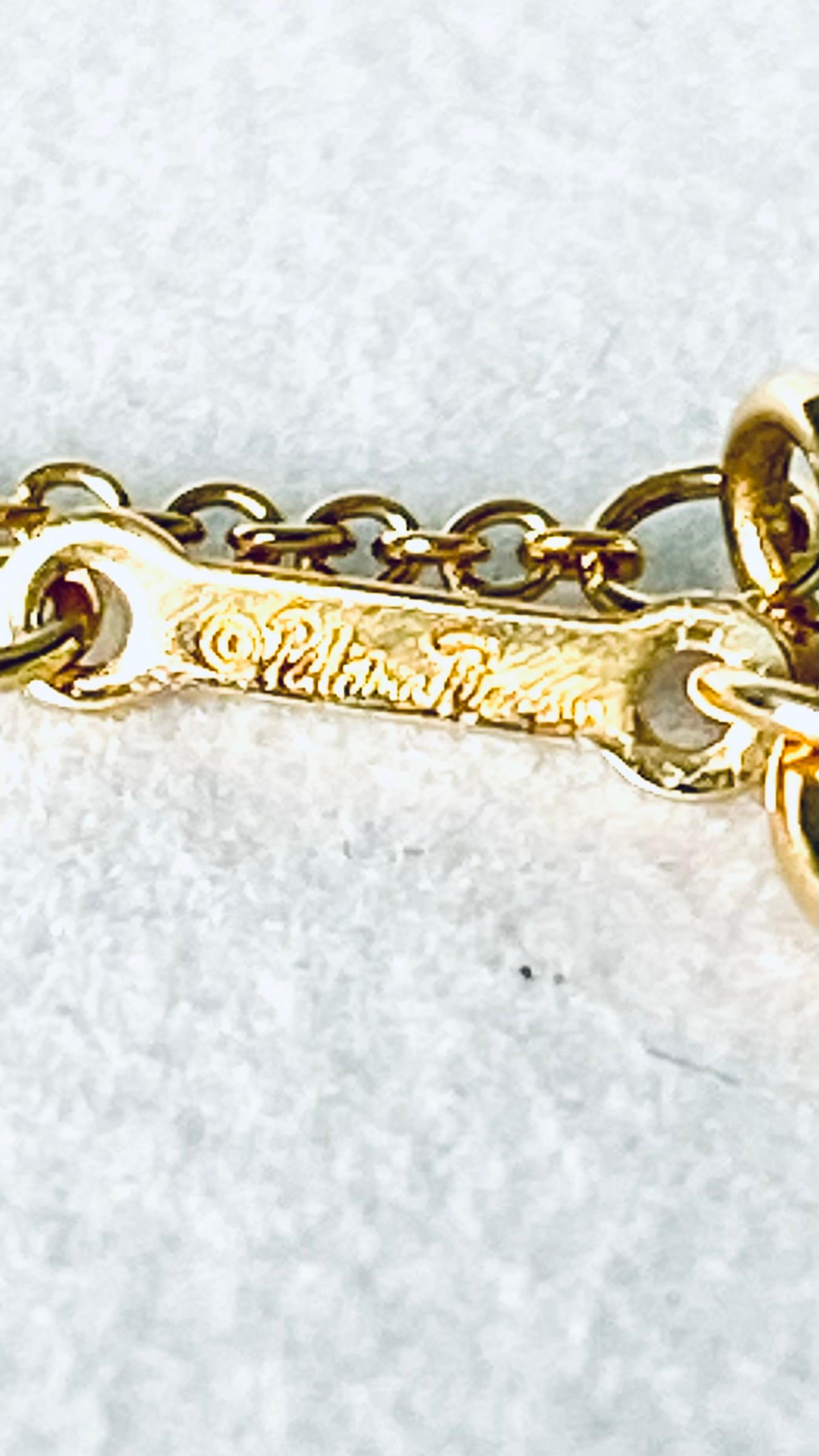 Tiffany Co. 18 Karat Dreifarbige Gold Krone des Herzens Medaillon Halskette 17,5 Zoll Damen im Angebot