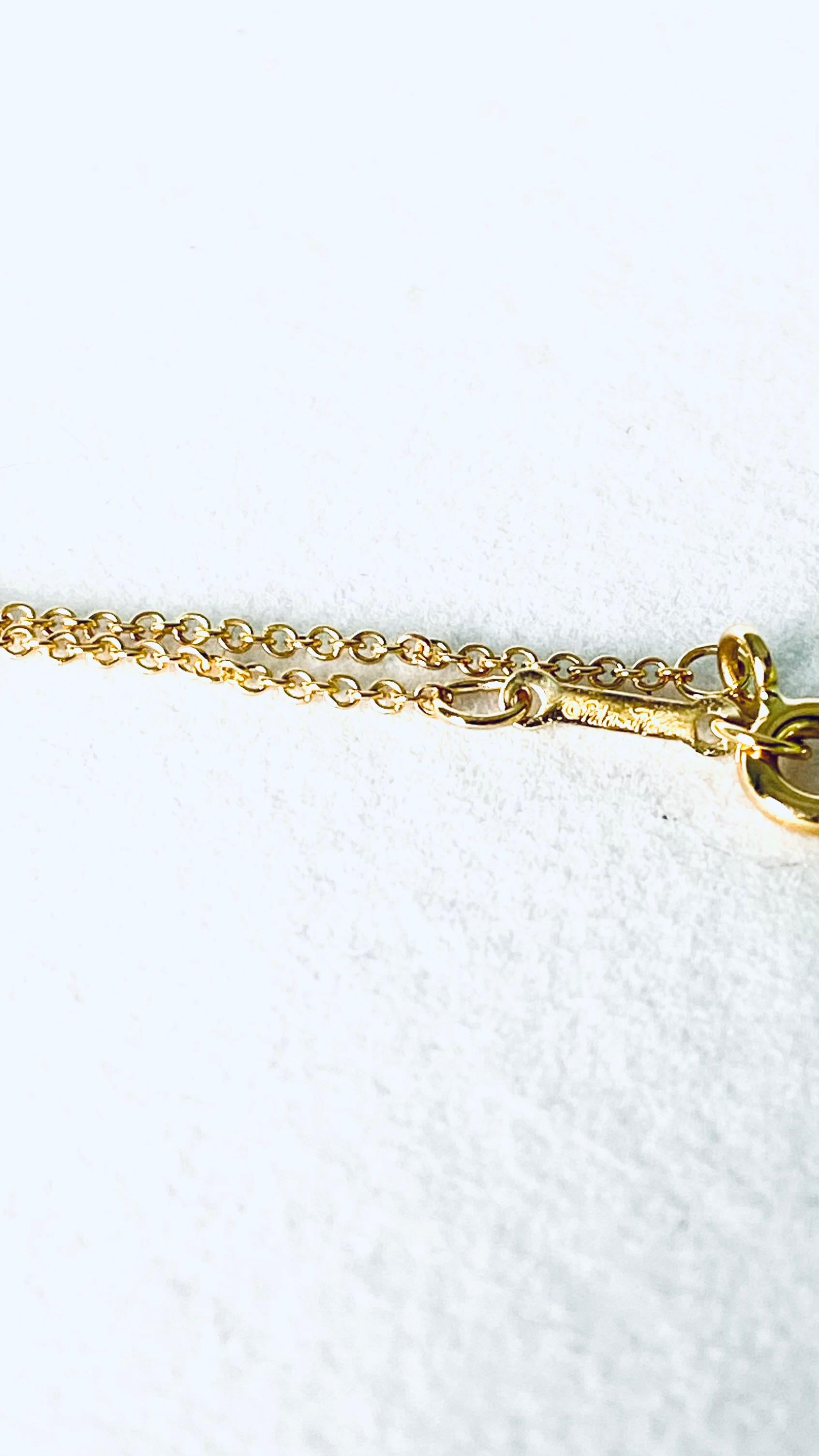 Tiffany Co. 18 Karat Dreifarbige Gold Krone des Herzens Medaillon Halskette 17,5 Zoll im Angebot 6