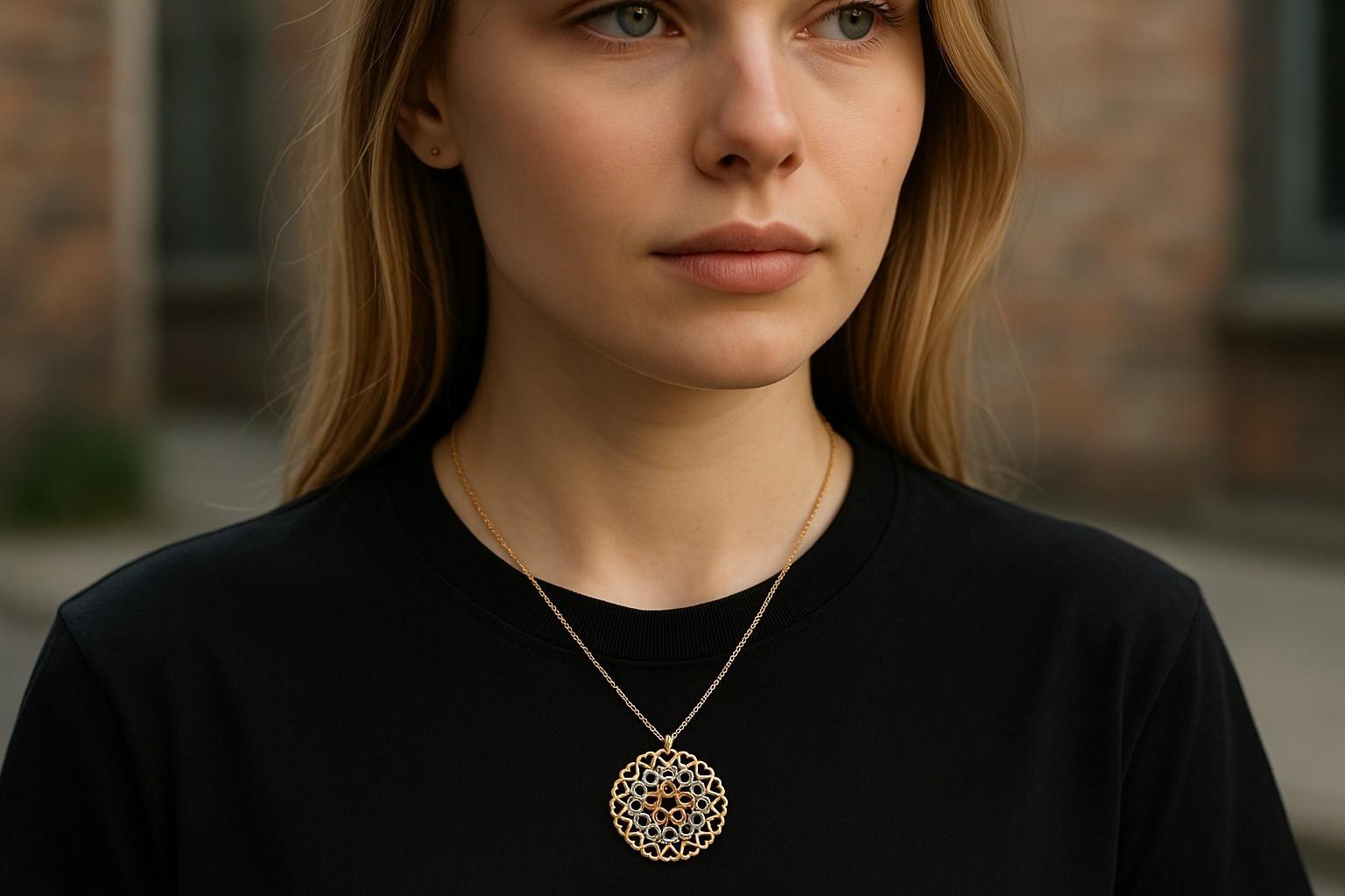 Découvrez l'élégance exquise du collier médaillon Couronne de cœur en or 18 carats de Tiffany & Co. Cette pièce captivante témoigne de l'héritage de Tiffany & Co. en matière de design intemporel et de savoir-faire exceptionnel.
Design :
Médaillon