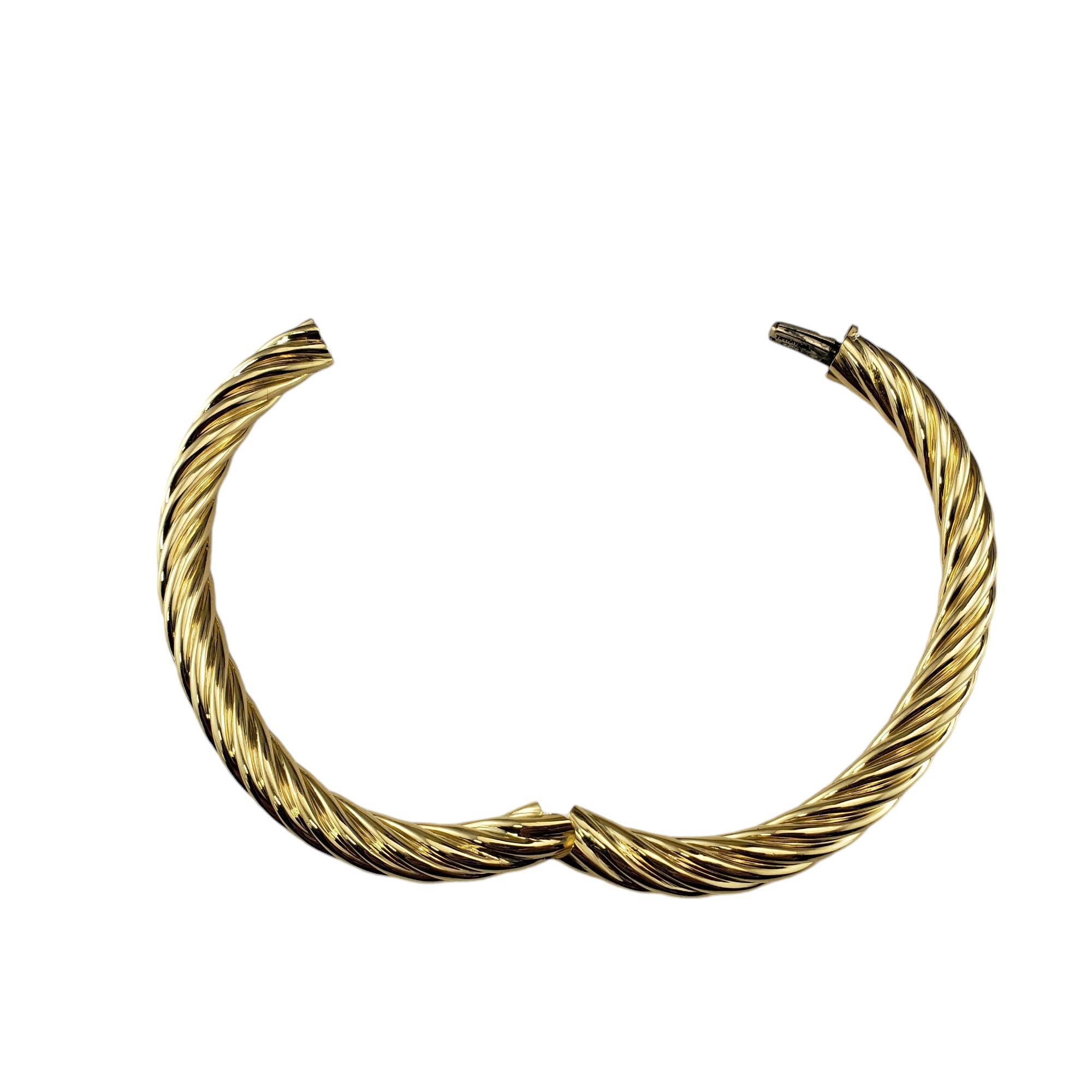 Women's Tiffany & Co. 18 Karat Twist Hinged Bangle Bracelet #18748
