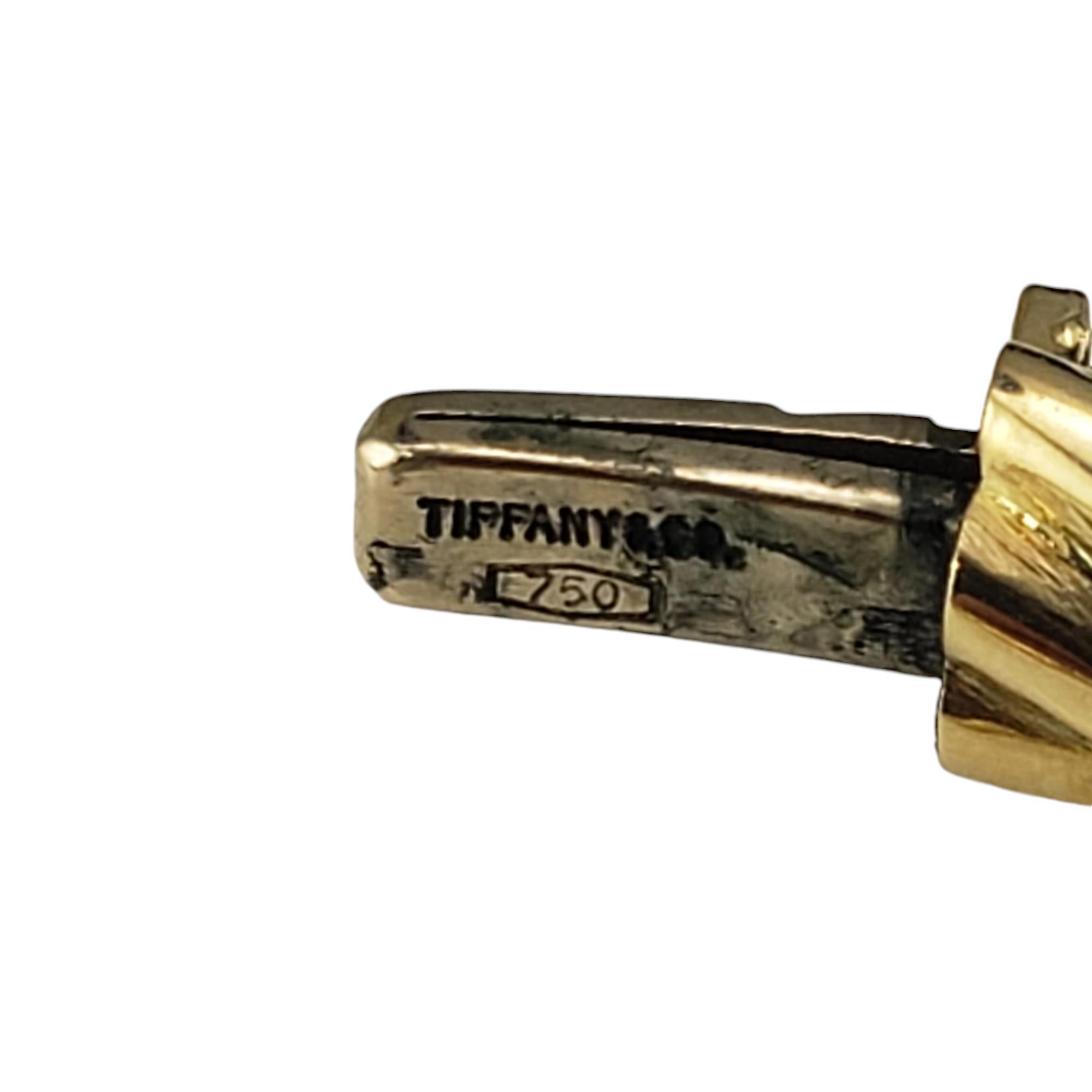 Tiffany & Co. 18 Karat Twist Hinged Bangle Bracelet #18748 1