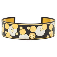 Tiffany & Co. Bracelet bulles Damascene en or bicolore 18 carats avec incrustation d'argent et de fer
