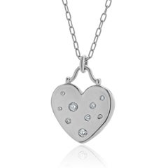 Tiffany & Co. 18 Karat White Gold Diamond Etoile Collection Necklace