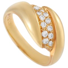 Tiffany & Co. 18 Karat Yellow Gold 0.20 Carat Diamond Ring