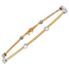 Tiffany & Co. 18 Karat Yellow Gold 0.40 Carat Diamond Bangle Bracelet