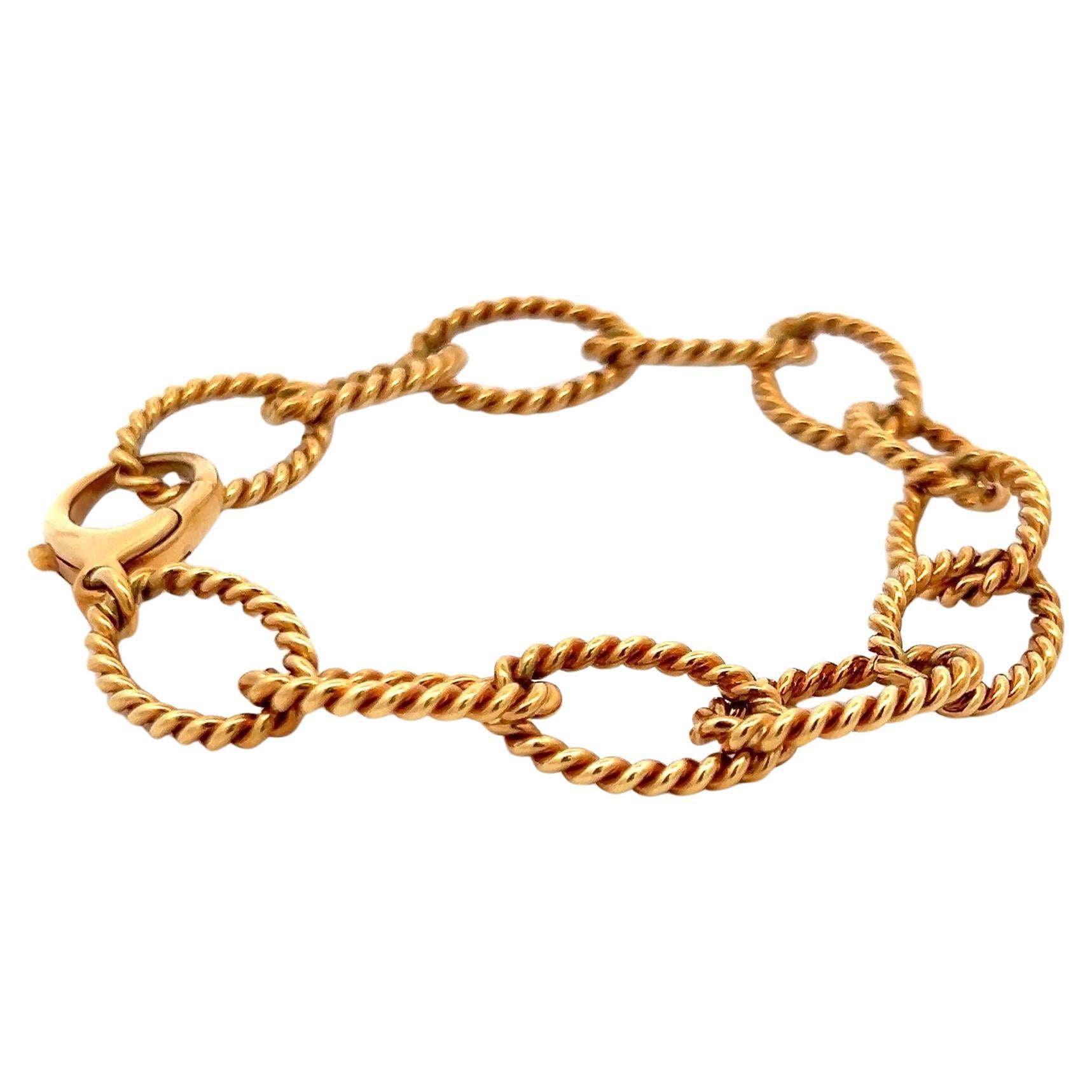 Tiffany & Co Gliederhalskette aus 18 Karat Gelbgold und 18 Karat Gold