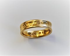 Tiffany & Co. 18 Karat Yellow Gold 1837 Band Ring