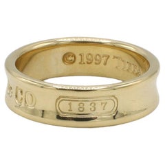Tiffany & Co. 18 Karat Yellow Gold 1837 Signature Band Wedding Ring 1997