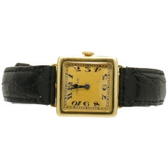 Tiffany & Co. 18 Karat Gelbgold 1926 Vintage Dress Watch mit Patek Philippe.