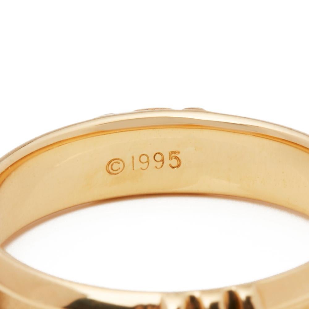 Women's Tiffany & Co. 18 Karat Yellow Gold 1995 Atlas Band Ring