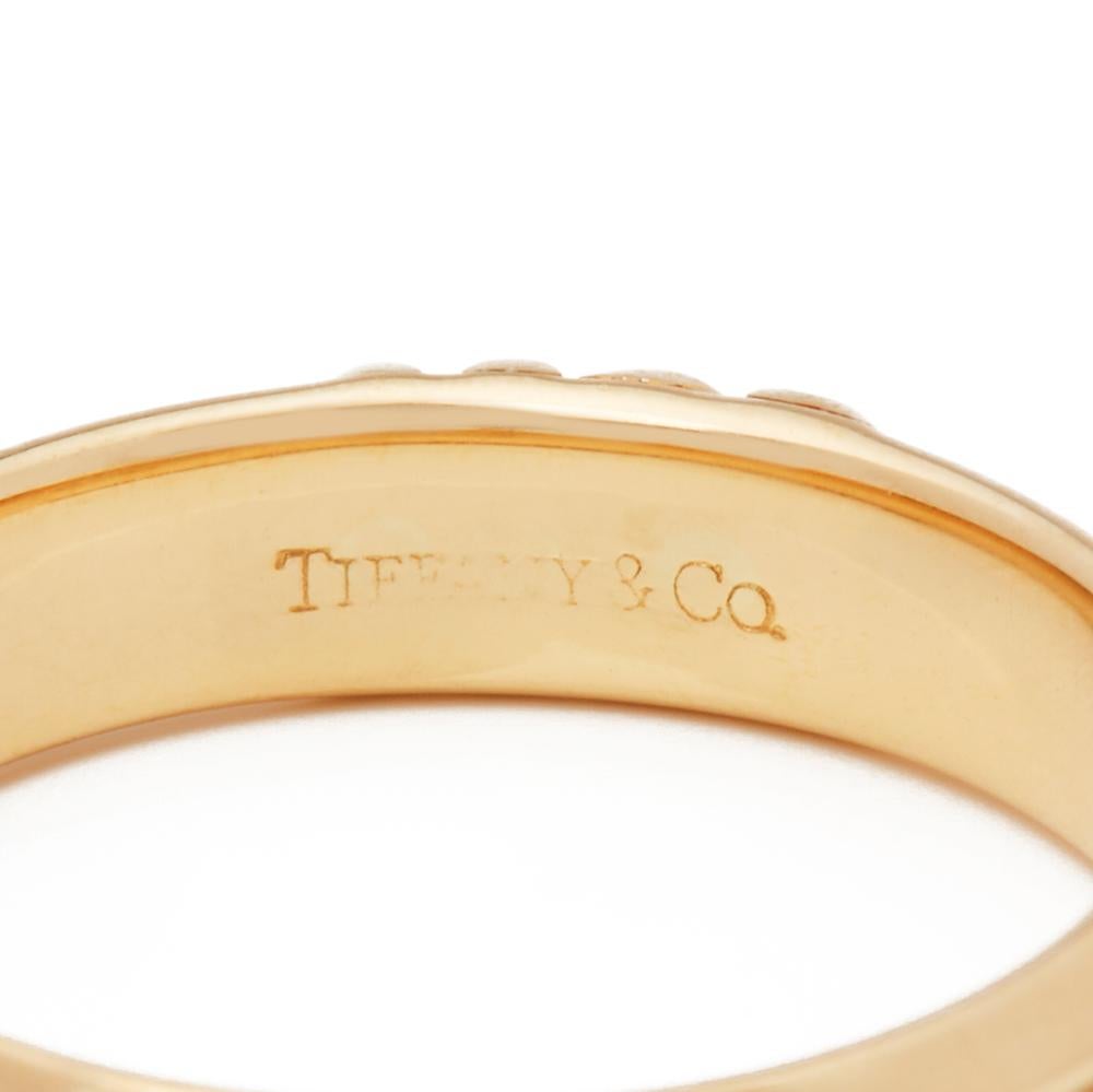 Tiffany & Co. 18 Karat Yellow Gold 1995 Atlas Band Ring 1