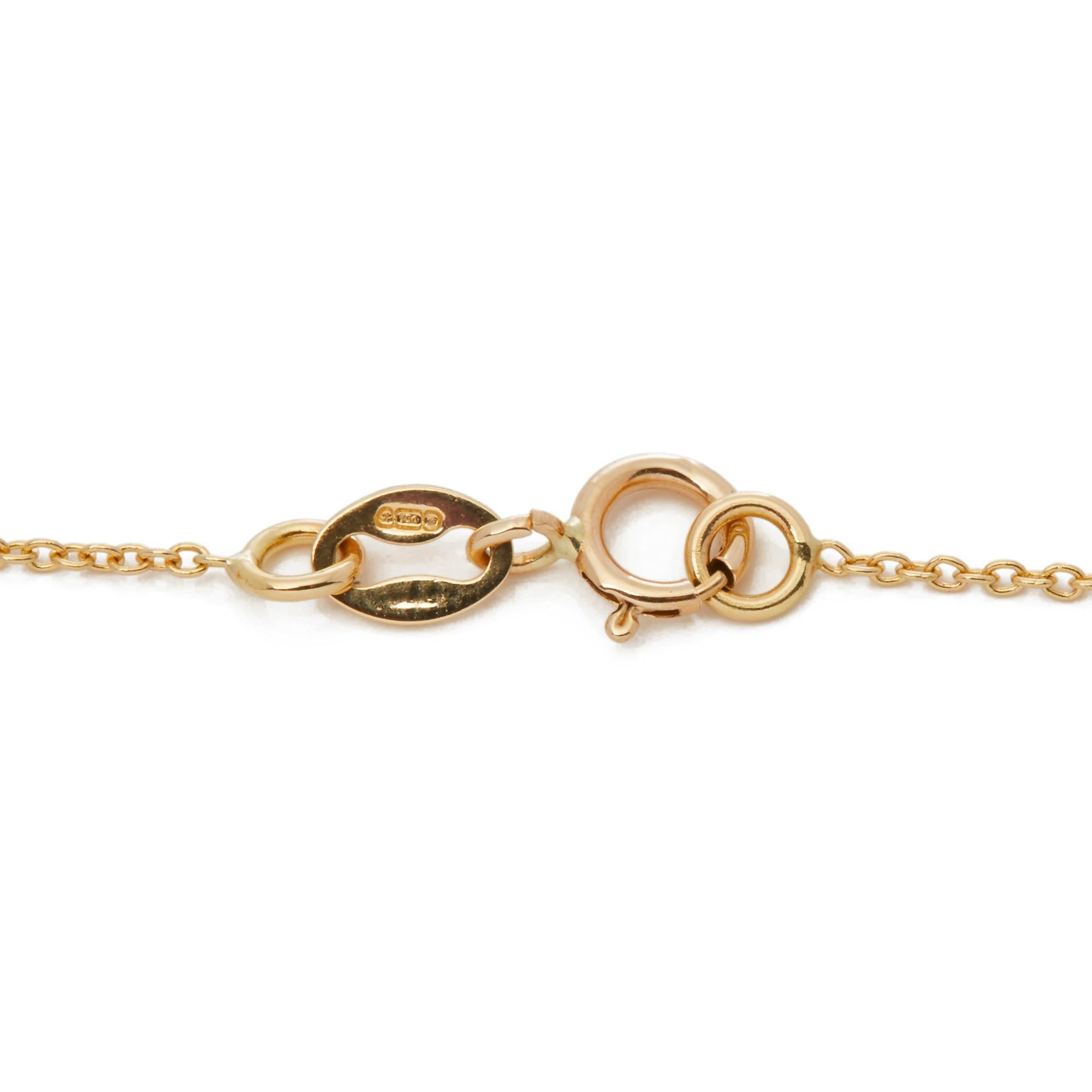 Tiffany & Co. 18 Karat Yellow Gold 2 Carat Diamond Heart Elsa Peretti Necklace 1