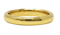 Tiffany & Co. 18 Karat Yellow Gold Unisex Wedding Band Ring