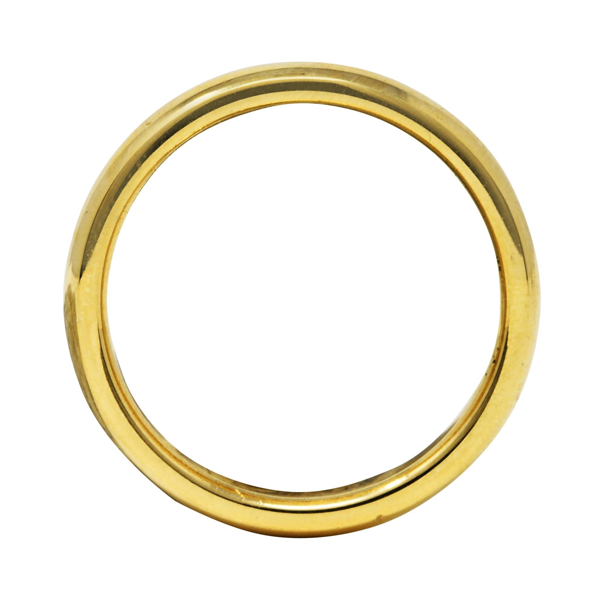 Tiffany & Co. 18 Karat Yellow Gold Unisex Wedding Band Ring 2