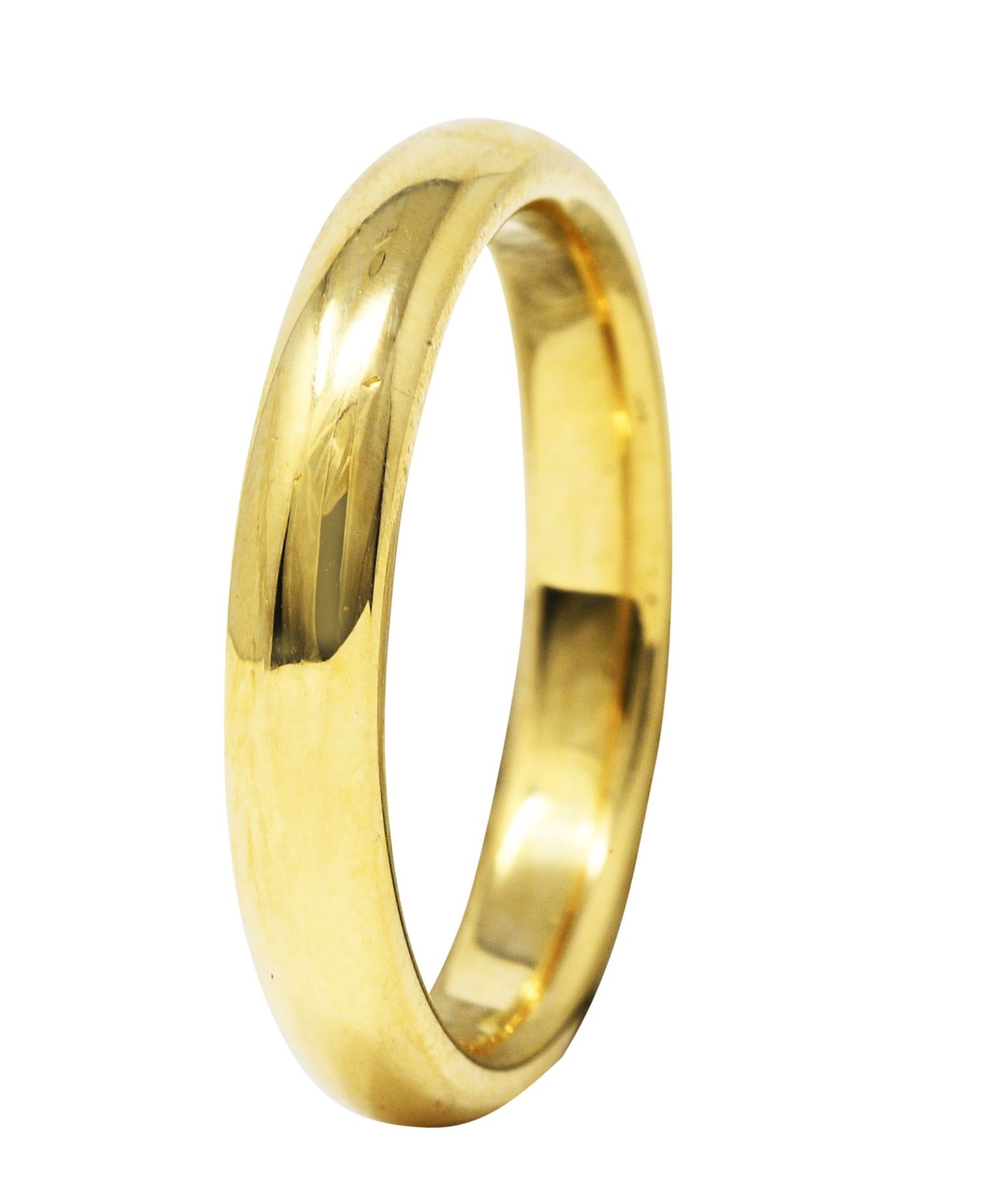 Tiffany & Co. 18 Karat Yellow Gold Unisex Wedding Band Ring 3