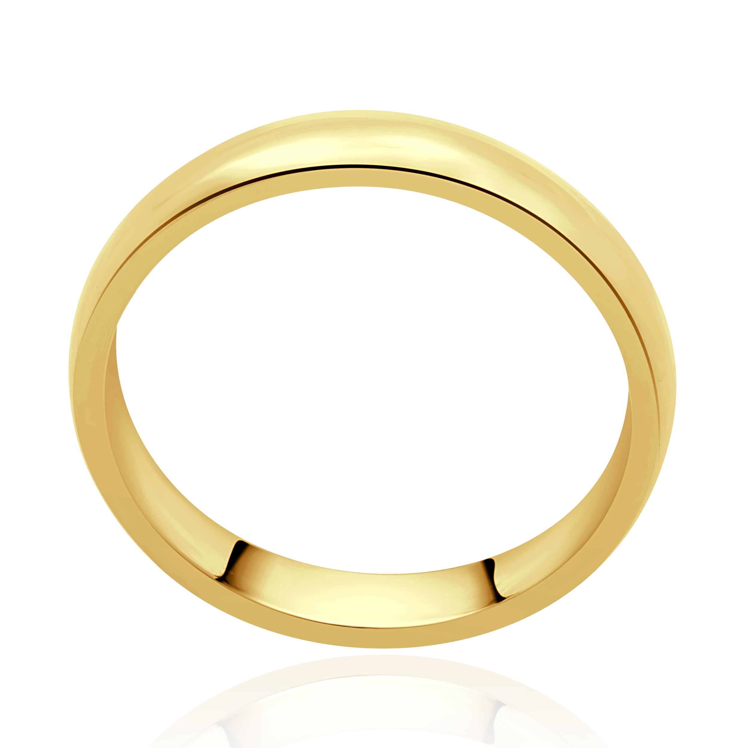 Tiffany & Co. 18 Karat Yellow Gold 5MM Band In Excellent Condition For Sale In Scottsdale, AZ