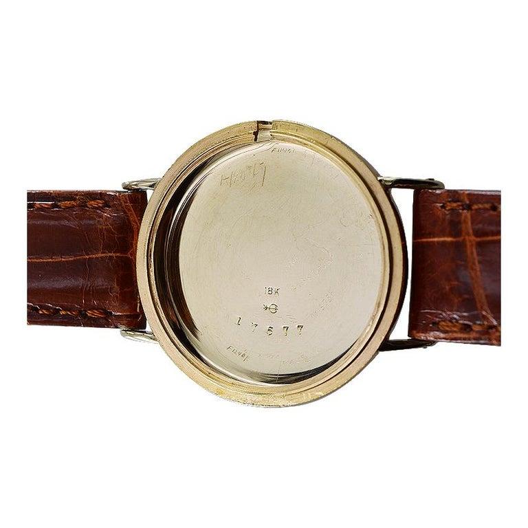 Tiffany & Co. 18 Karat Yellow Gold Art Deco Watch by I.W.C., circa 1920s For Sale 8