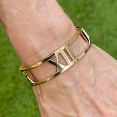 Tiffany & Co Atlas-Armreif aus 18 Karat Gelbgold Italien Vintage