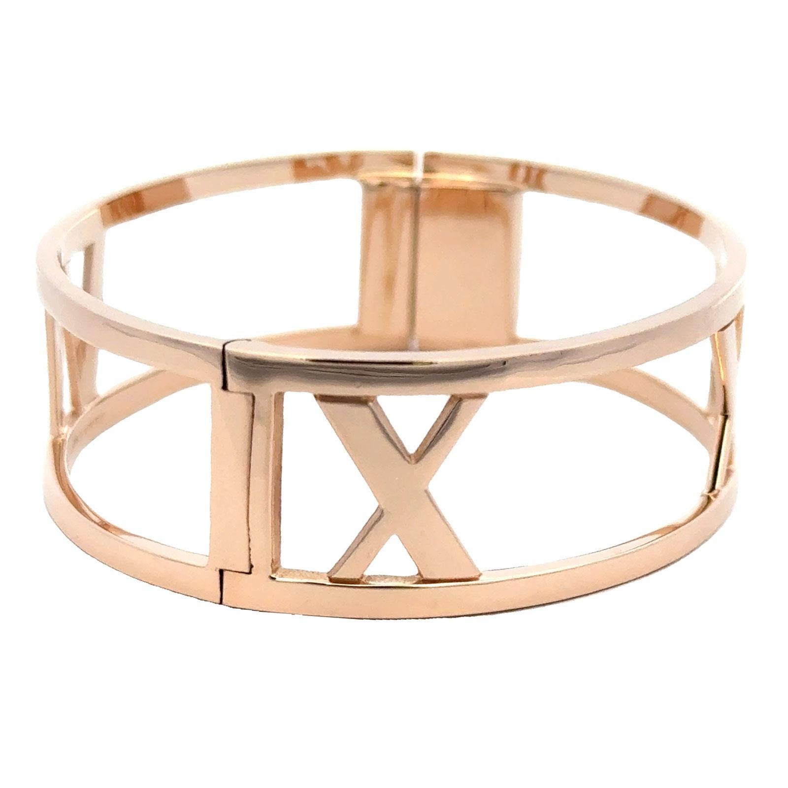 Tiffany & Co Atlas-Armreif aus 18 Karat Gelbgold Italien Vintage im Zustand „Hervorragend“ in Boca Raton, FL