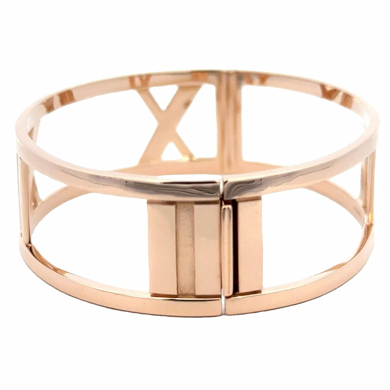 Tiffany & Co Atlas-Armreif aus 18 Karat Gelbgold Italien Vintage Damen