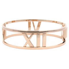 Tiffany & Co 18 Karat Yellow Gold Atlas Bangle Bracelet Italy Vintage