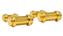 Tiffany & Co. 18 Karat Yellow Gold Atlas Cufflinks, circa 1990s