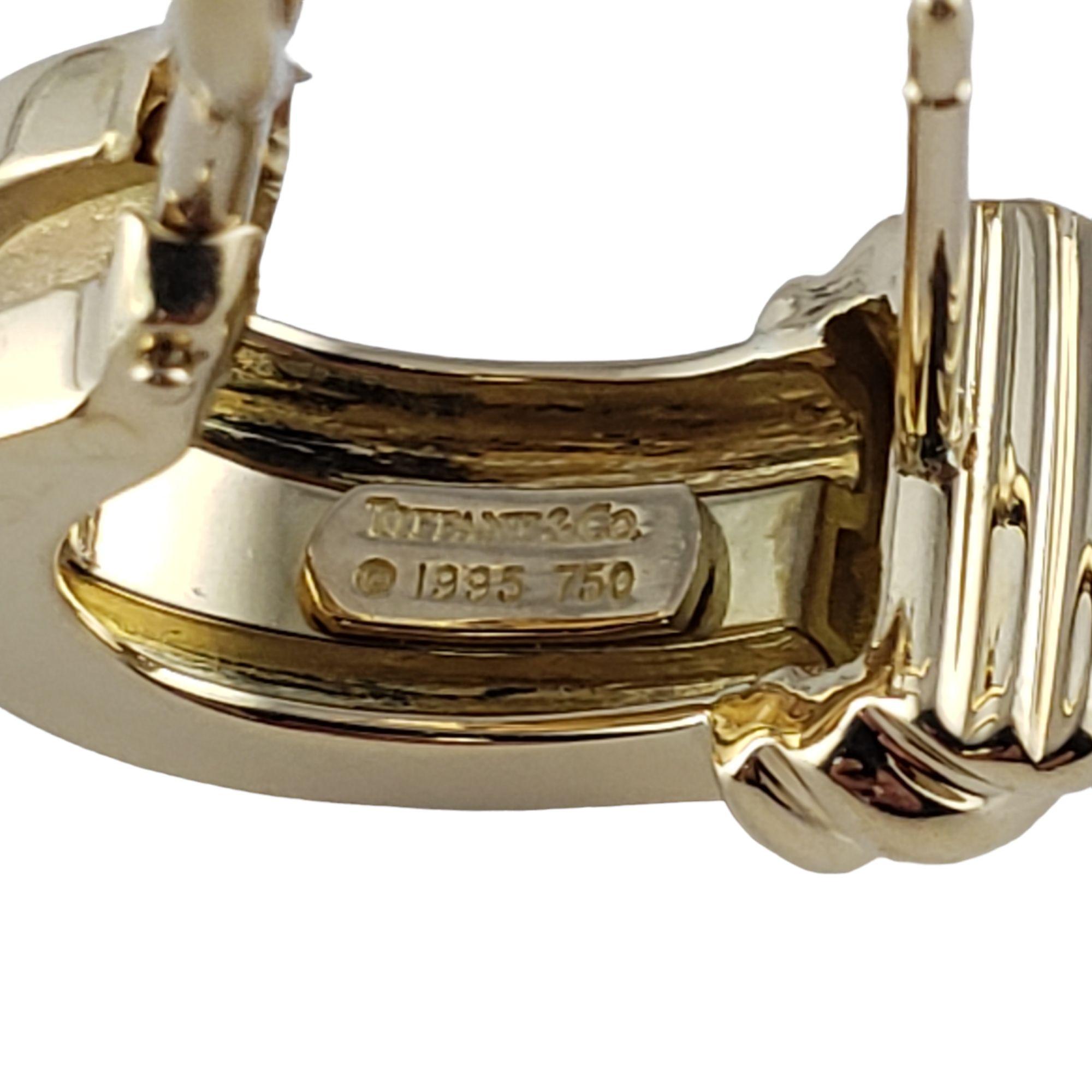Tiffany and Co 18 Karat Yellow Gold Atlas Earrings For Sale at 1stDibs