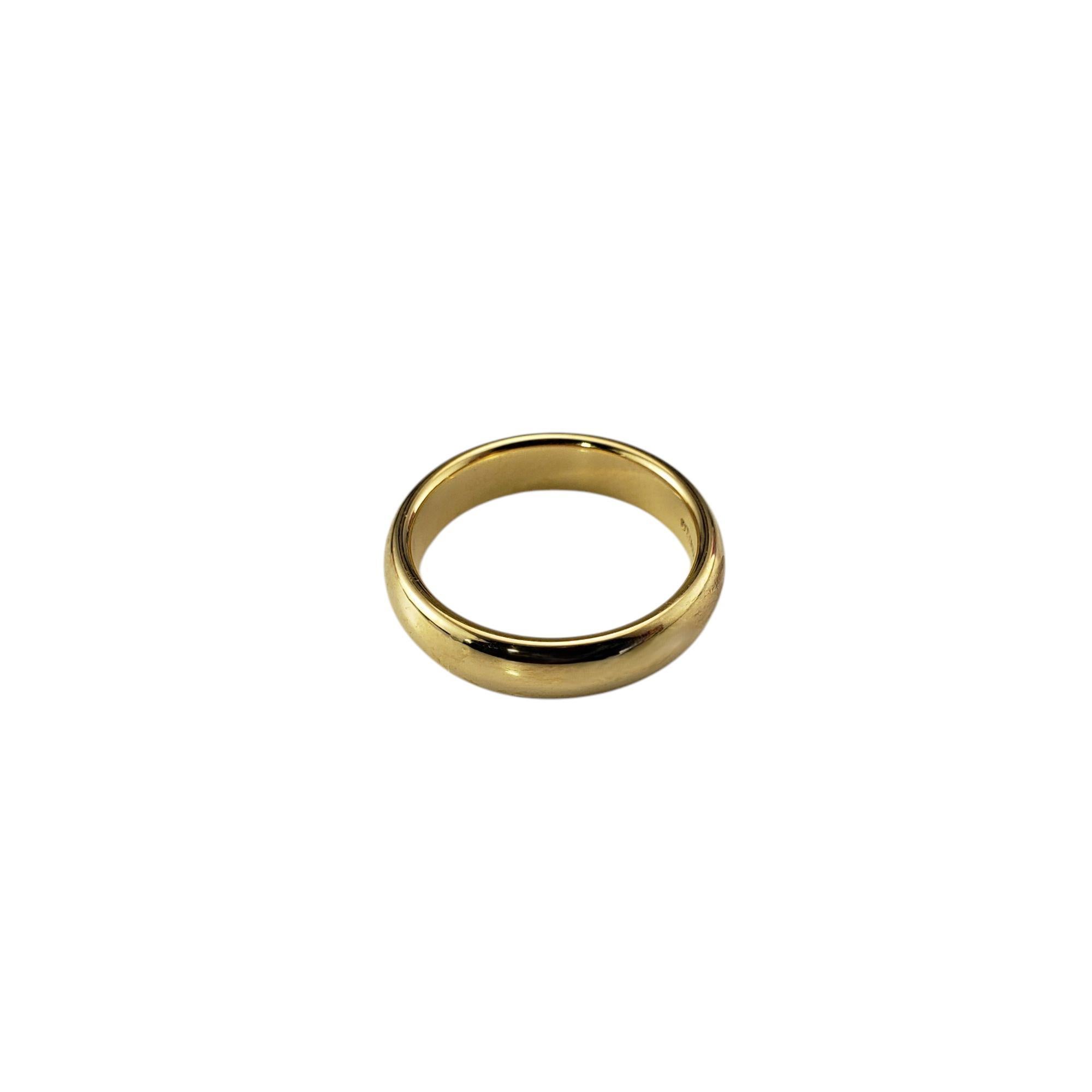 Contemporain Tiffany & Co., bague jonc en or jaune 18 carats, taille 6,25 n° 21560 en vente