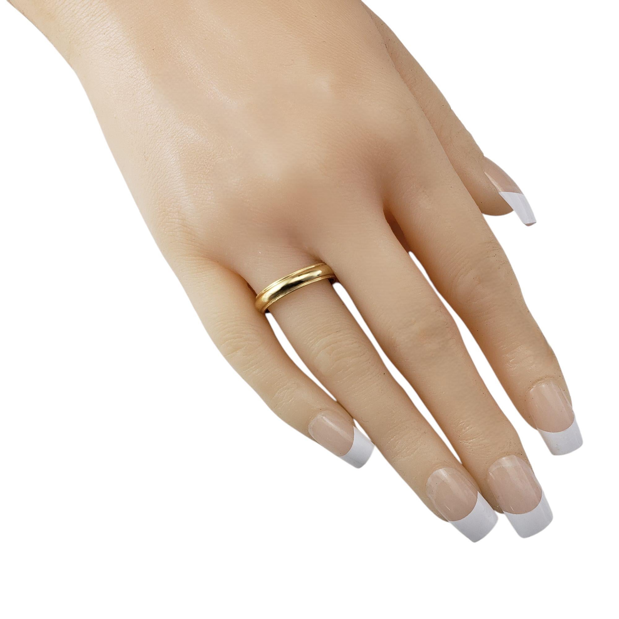 Tiffany & Co. Bague à anneau en or jaune 18 carats taille 8,25-8,5 n° 21550 en vente 2