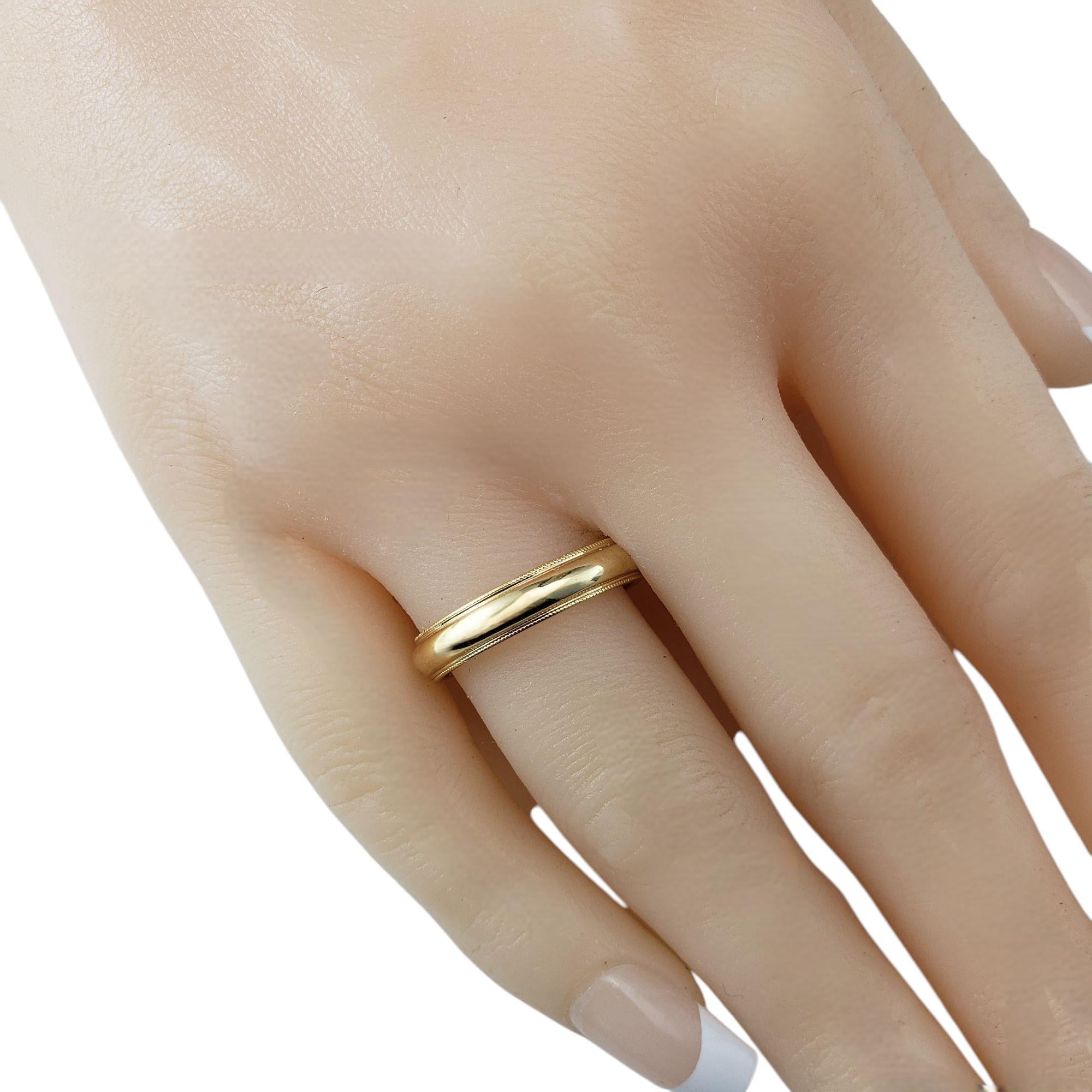 Tiffany & Co. Bague à anneau en or jaune 18 carats taille 8,25-8,5 n° 21550 en vente 3