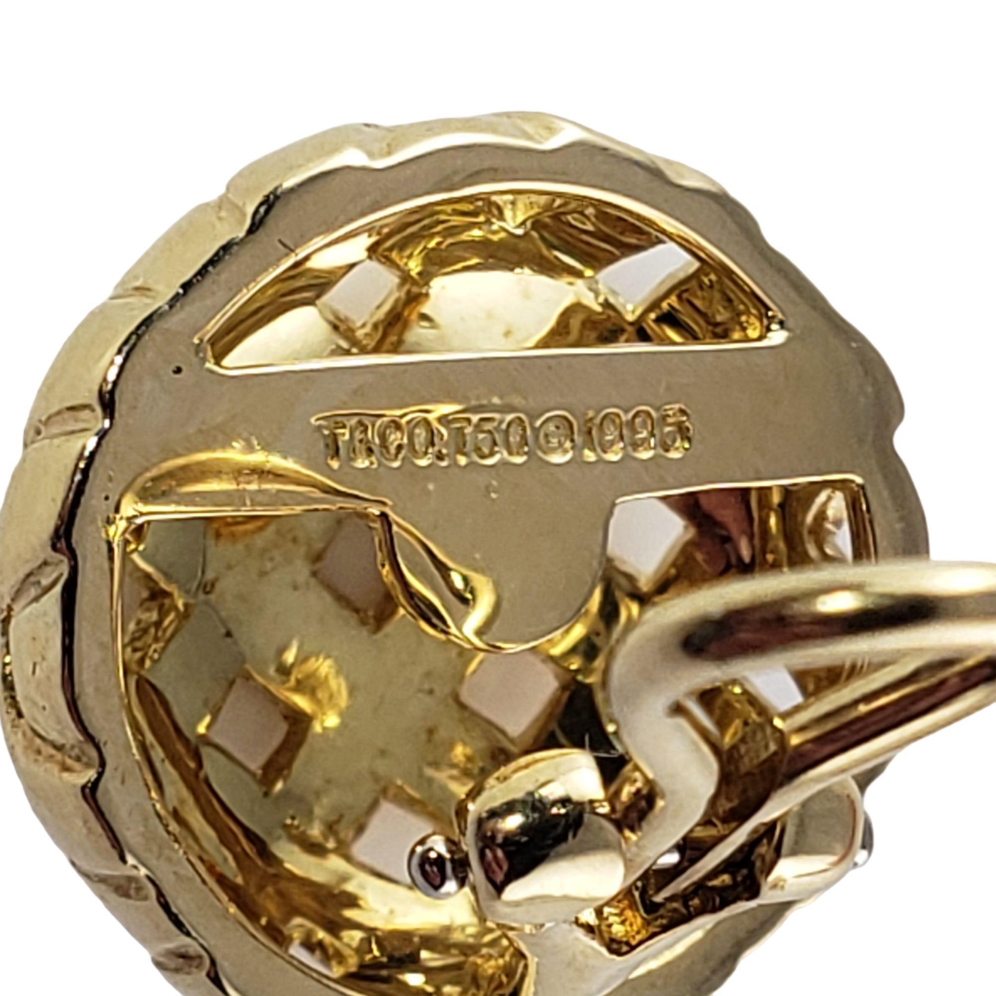 Tiffany & Co. 18 Karat Yellow Gold Basket Weave Clip on Earrings 1