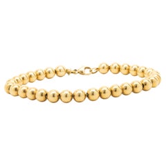 Tiffany & Co. 18 Karat Gelbgold Perlenarmband