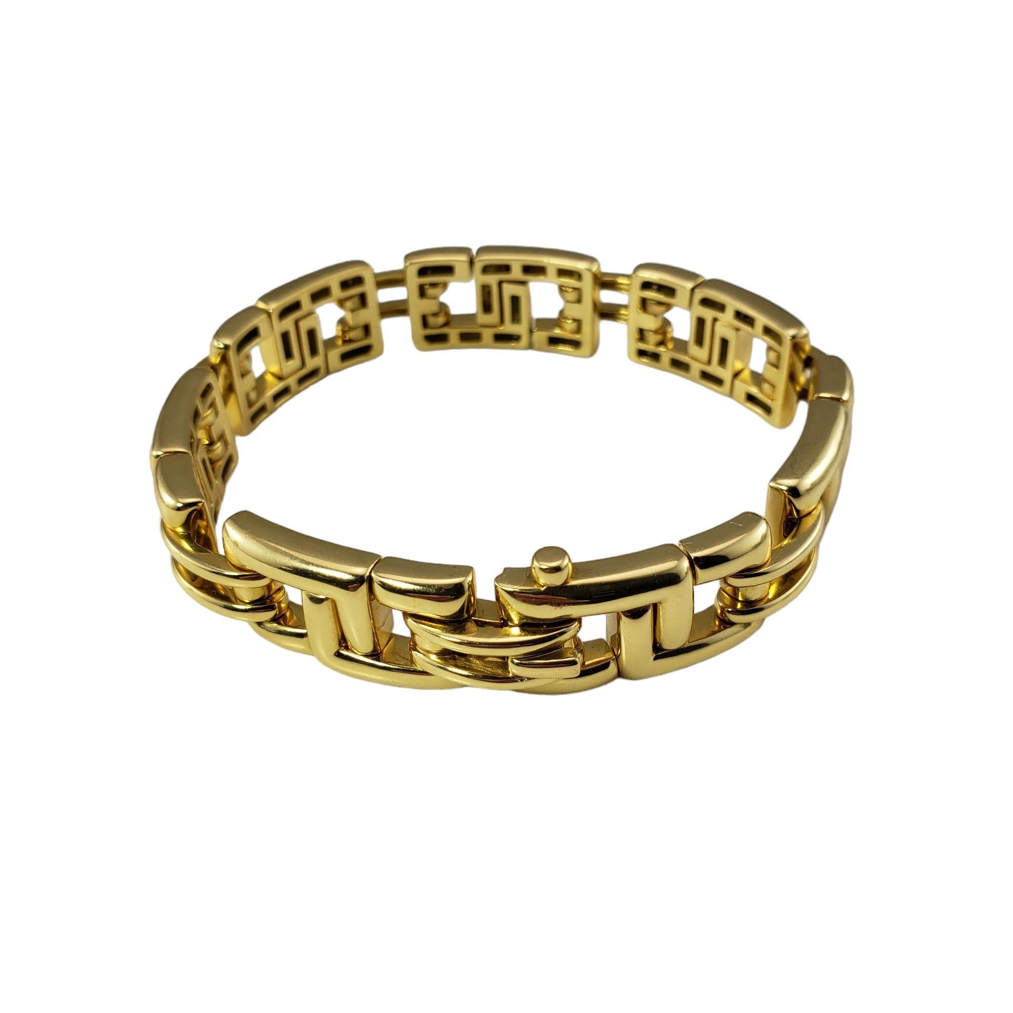 Women's Tiffany & Co. 18 Karat Yellow Gold Biscayne Bracelet #16626 For Sale