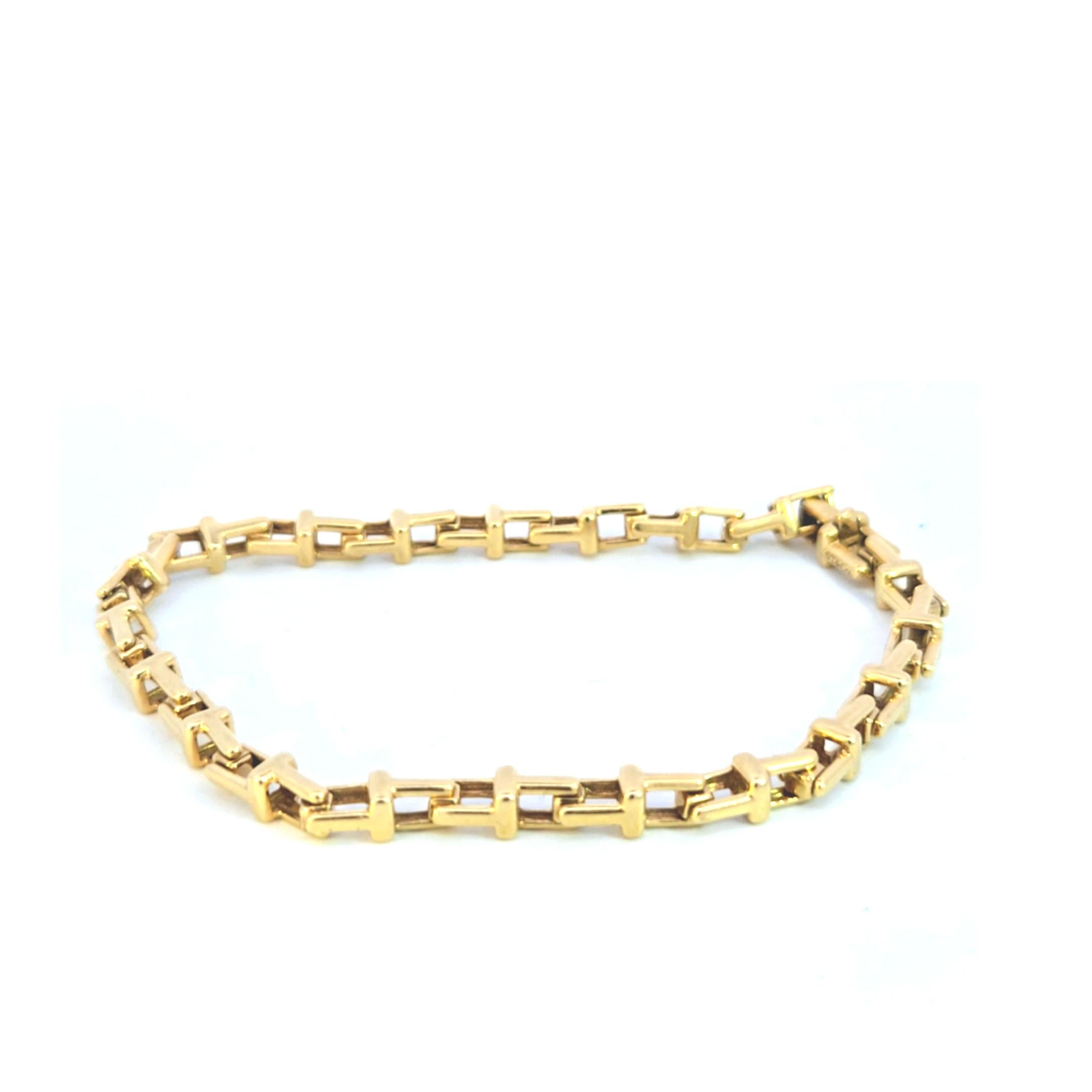 Women's or Men's Tiffany & Co. 18 Karat Yellow Gold Bracelet