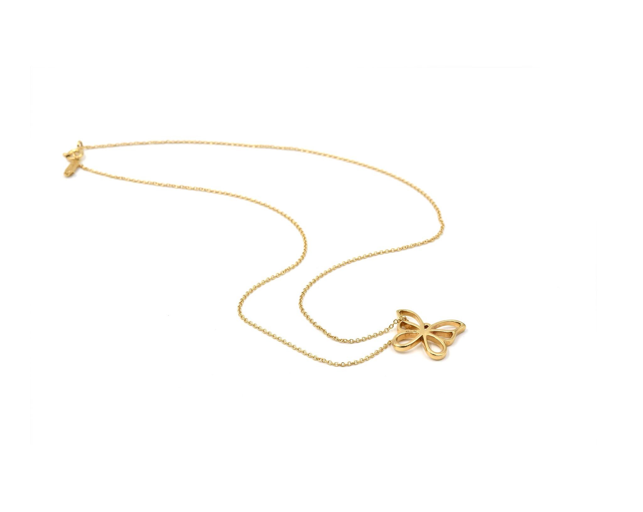 butterfly tiffany necklace