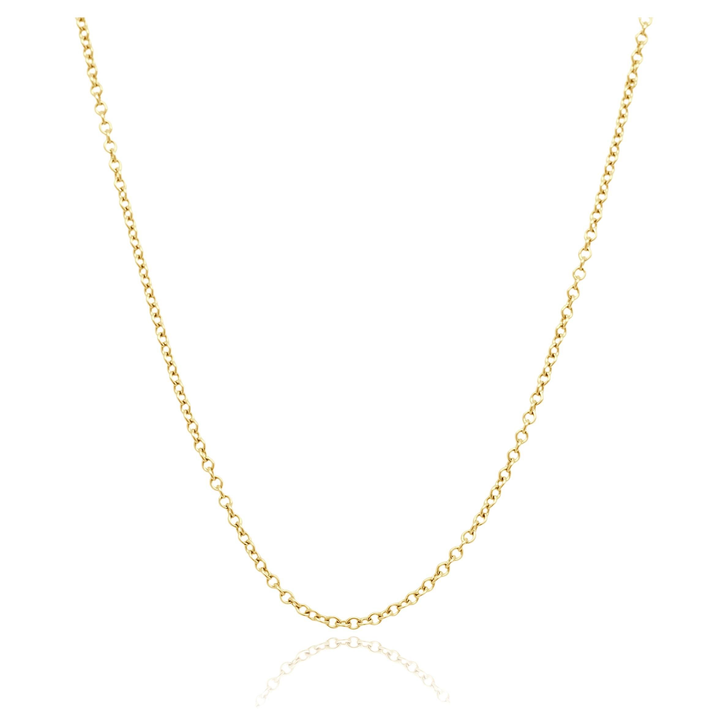Tiffany 
Co. 18 Karat Yellow Gold Chain Necklace For Sale